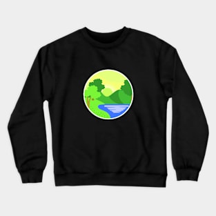 Landscape Forest Crewneck Sweatshirt